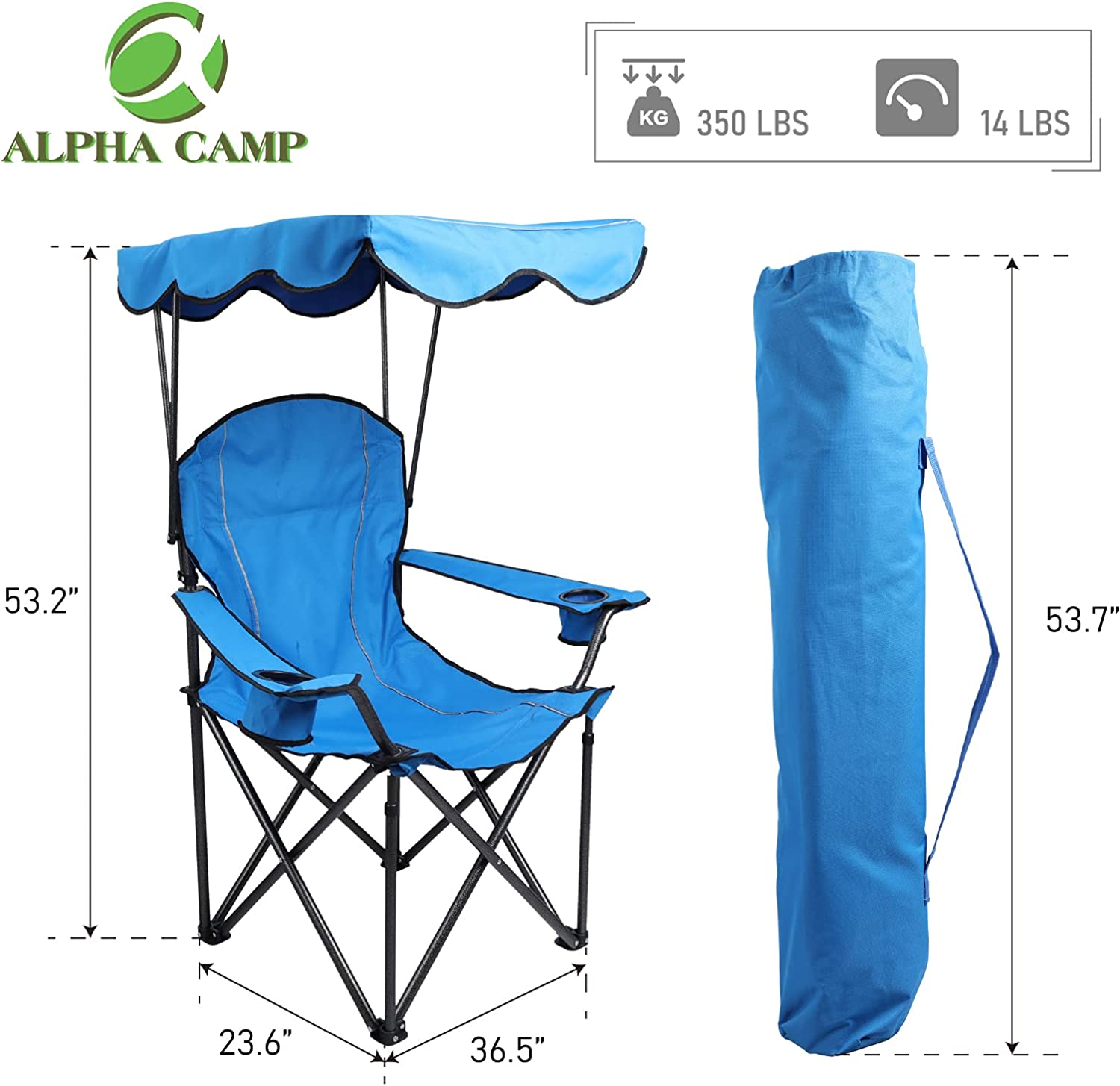 Camp Chair with Shade