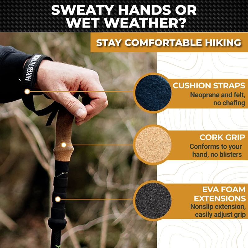 Carbon Fiber Collapsible Walking Stick for Hiking
