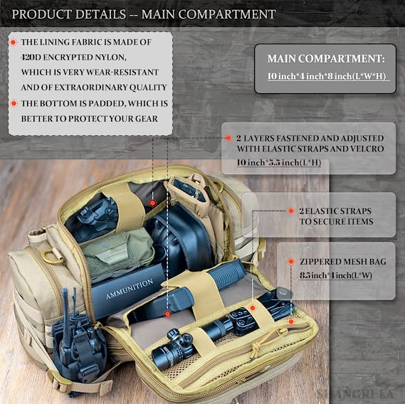 Outdoor Sling Backpack Hiking Fanny Waist Pack