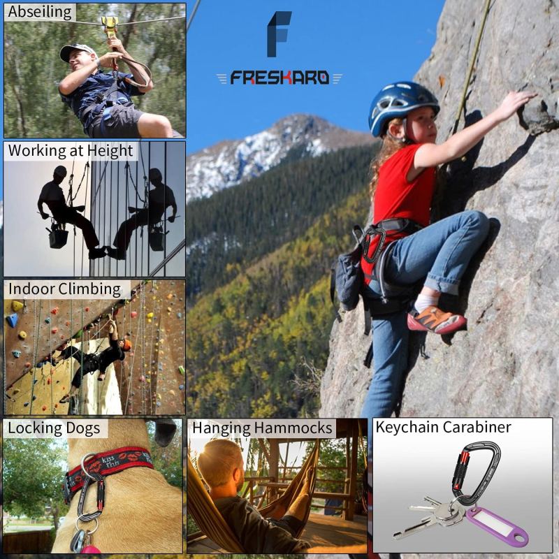 Auto Locking Climbing Carabiner Clips