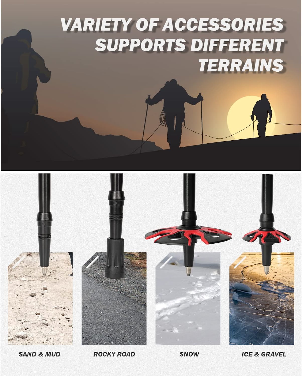 Hiker Trekking Hiking Poles Telescopic
