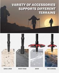 Hiker Trekking Hiking Poles Telescopic