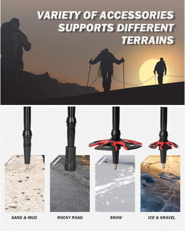 Hiker Trekking Hiking Poles Telescopic
