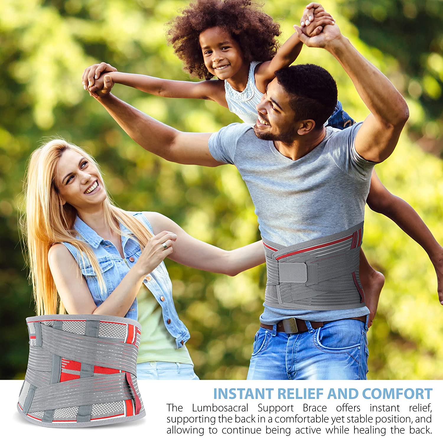 Support Belt Lumbosacral Back Brace