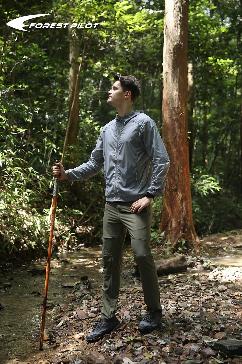 Detachable Fir Wood Walking Stick