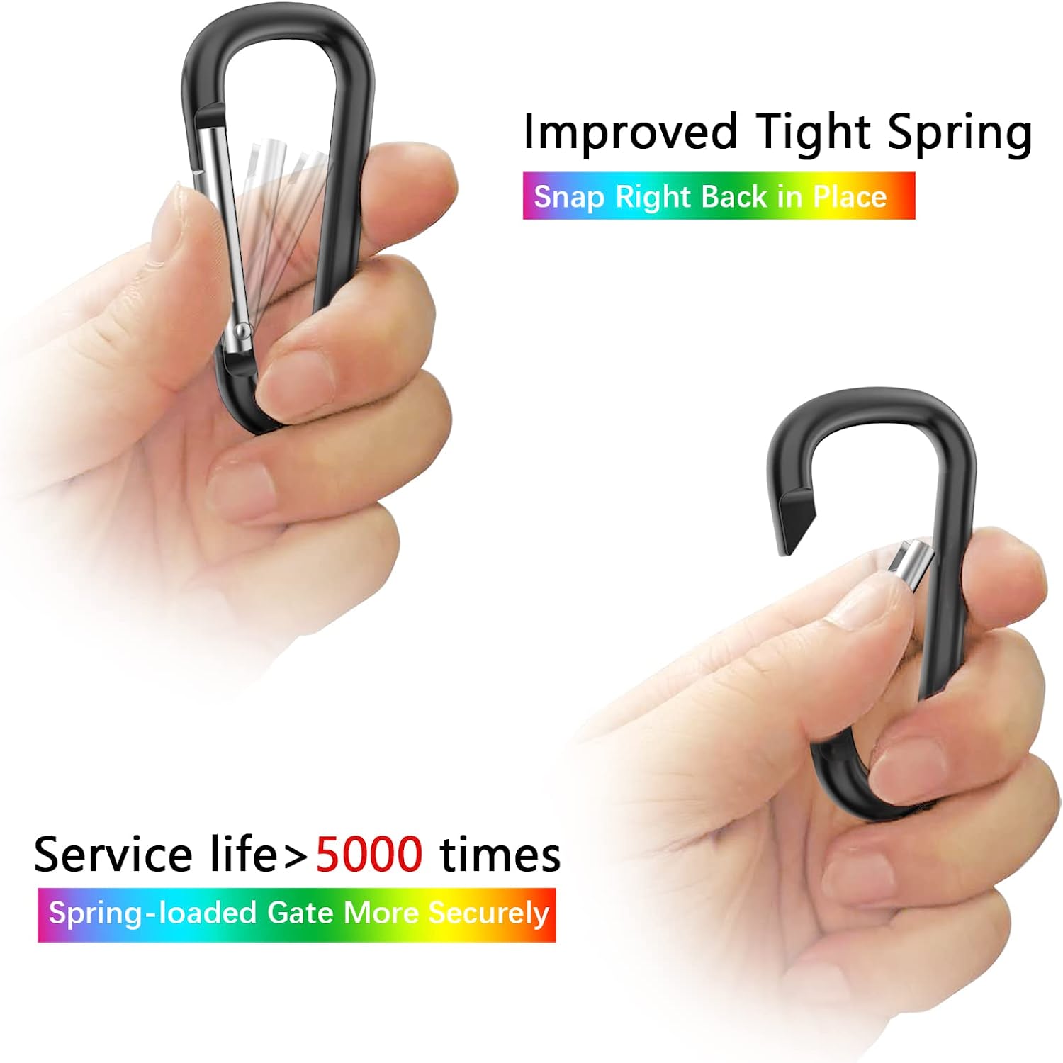 Small Carabiner Clip Keychain