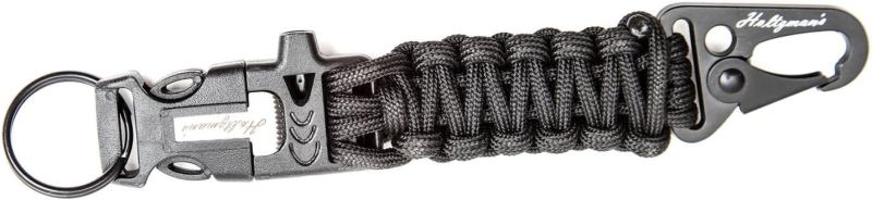 Paracord Keychain with Carabiner for Camping