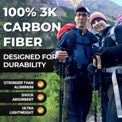 Carbon Fiber Collapsible Walking Stick for Hiking