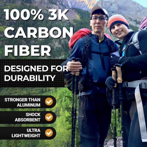 Carbon Fiber Collapsible Walking Stick for Hiking