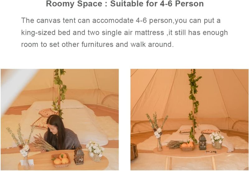 Bell Tent with Top Stove Jack