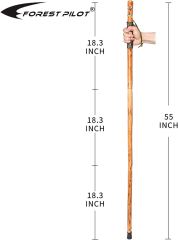 Detachable Fir Wood Walking Stick