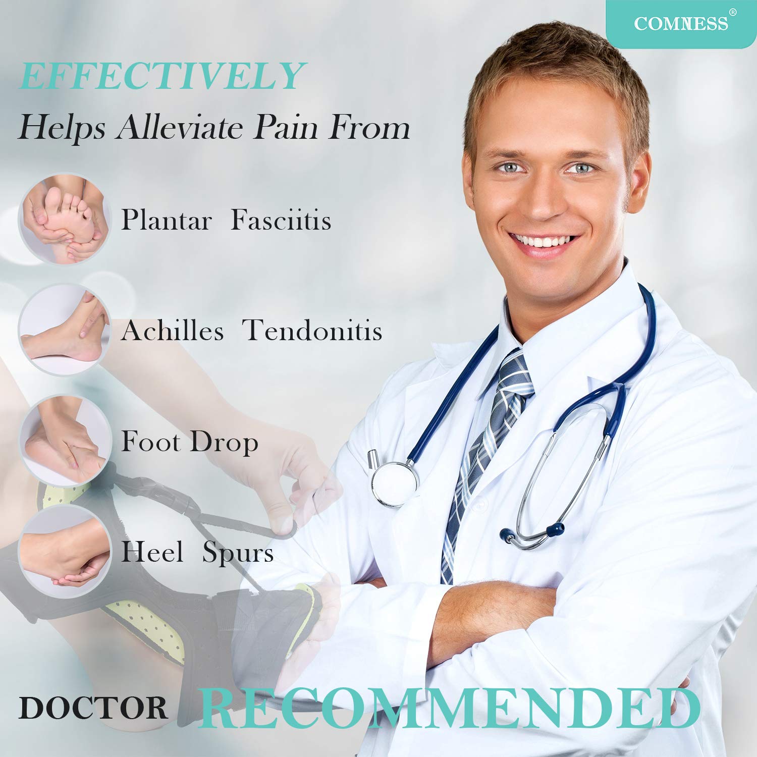 Night Splint for Plantar Fasciitis Relief