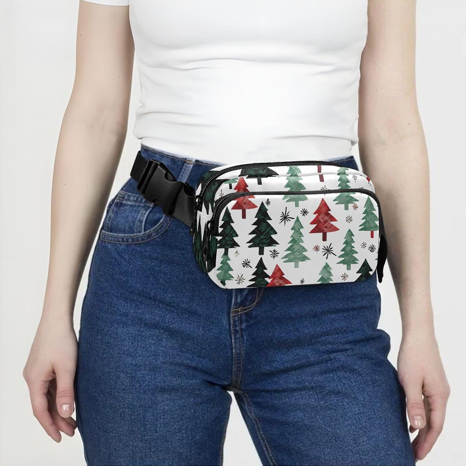Christmas Tree Fanny Packs for Women