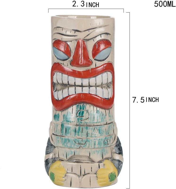 Hawaiian Party Drinkware Cocktail Tiki Mugs