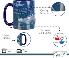 Dolphin 3D Large Mug 22oz - Dark Blue