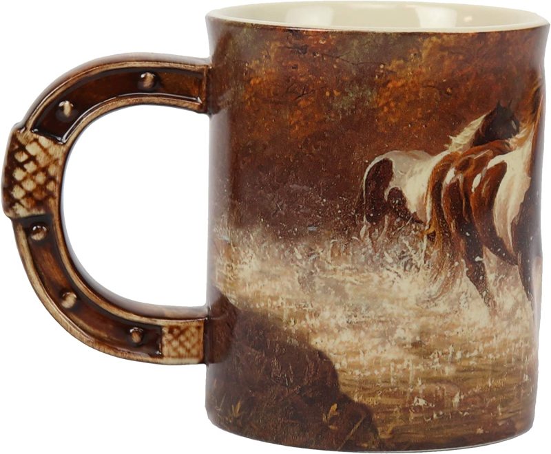 Horse Scene 3D Ceramic Coffee Mug