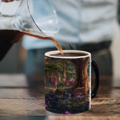 Thomas Kinkade Changing Heat Sensitive Ceramic Mug