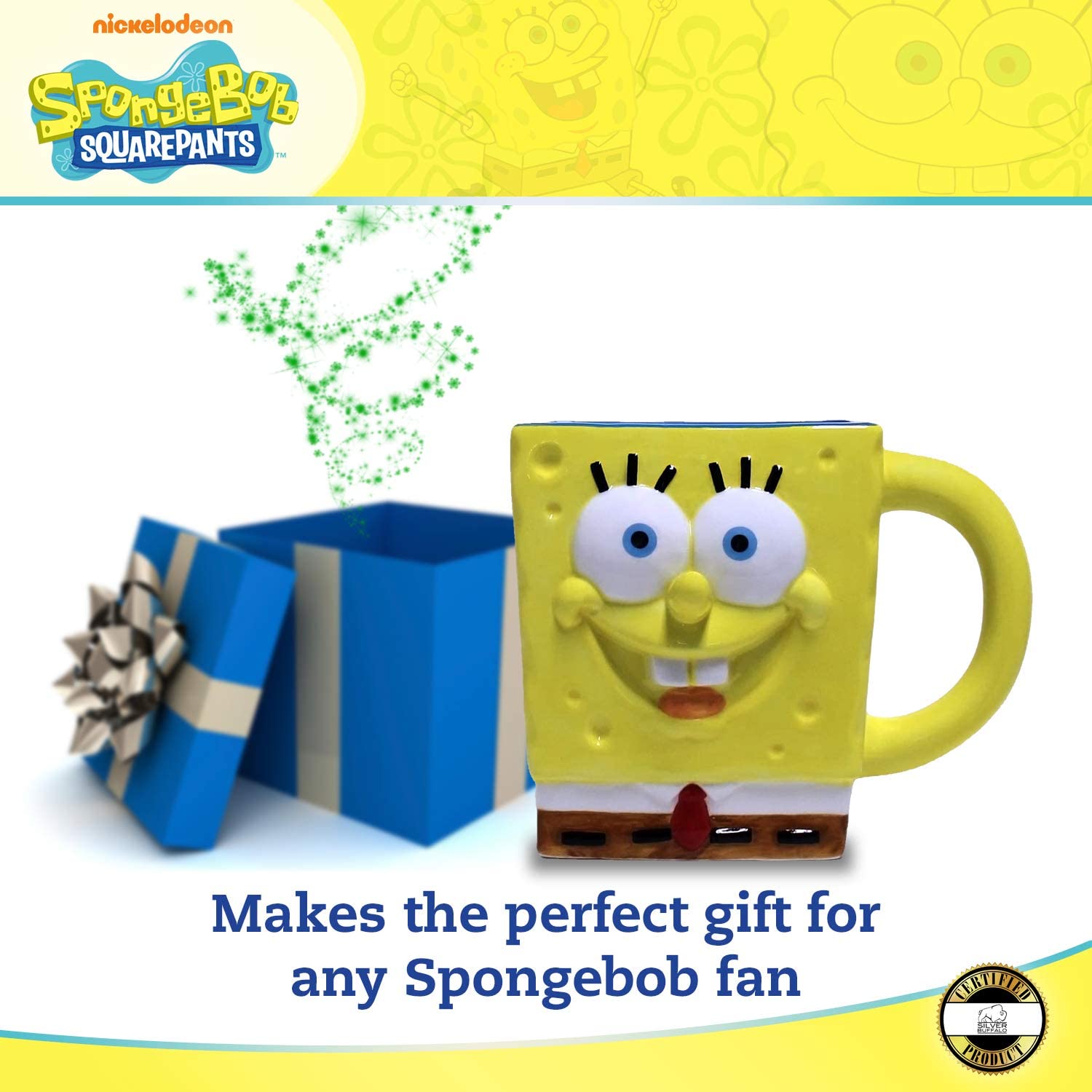 SpongeBob SquarePants 3D Sculpted Ceramic Mug
