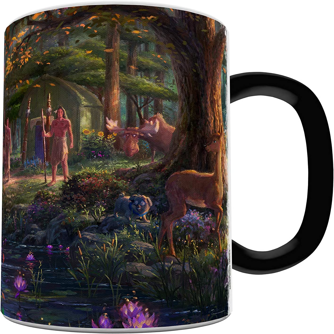 Thomas Kinkade Changing Heat Sensitive Ceramic Mug