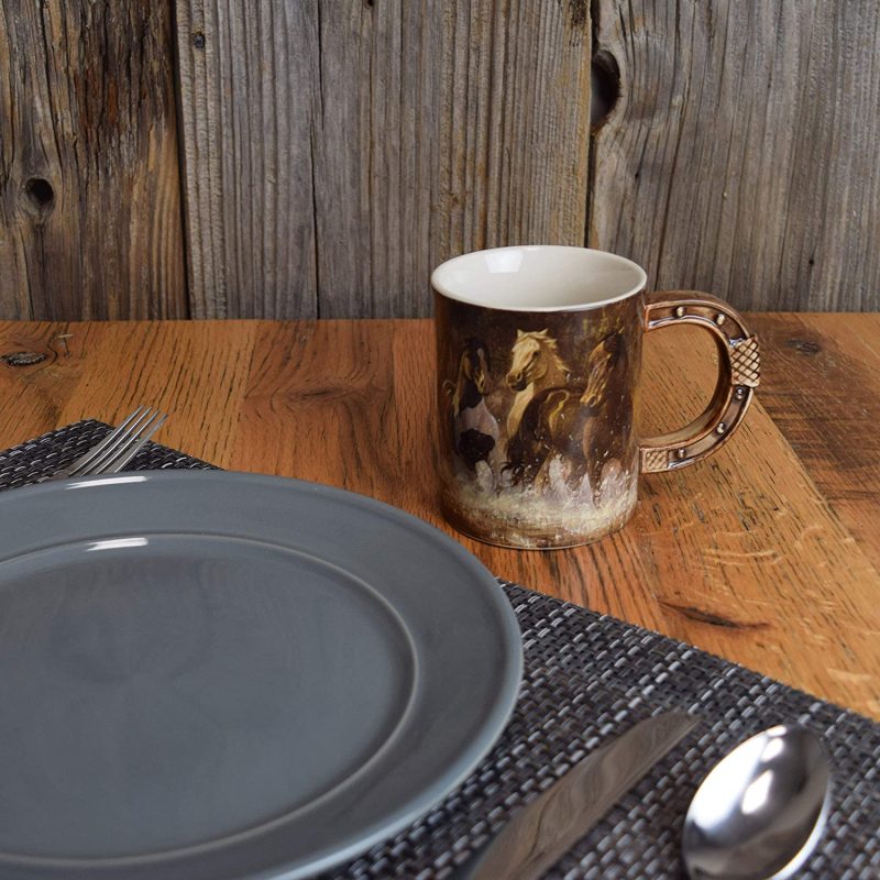 Horse Scene 3D Ceramic Coffee Mug