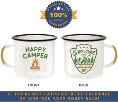 Enamel Camping Mug Travel Cup