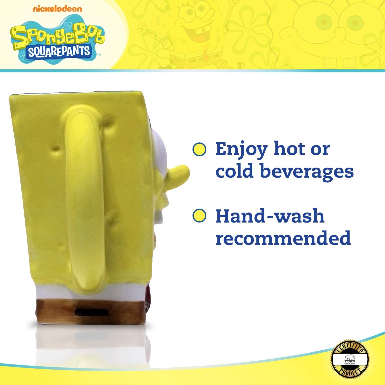 SpongeBob SquarePants 3D Sculpted Ceramic Mug