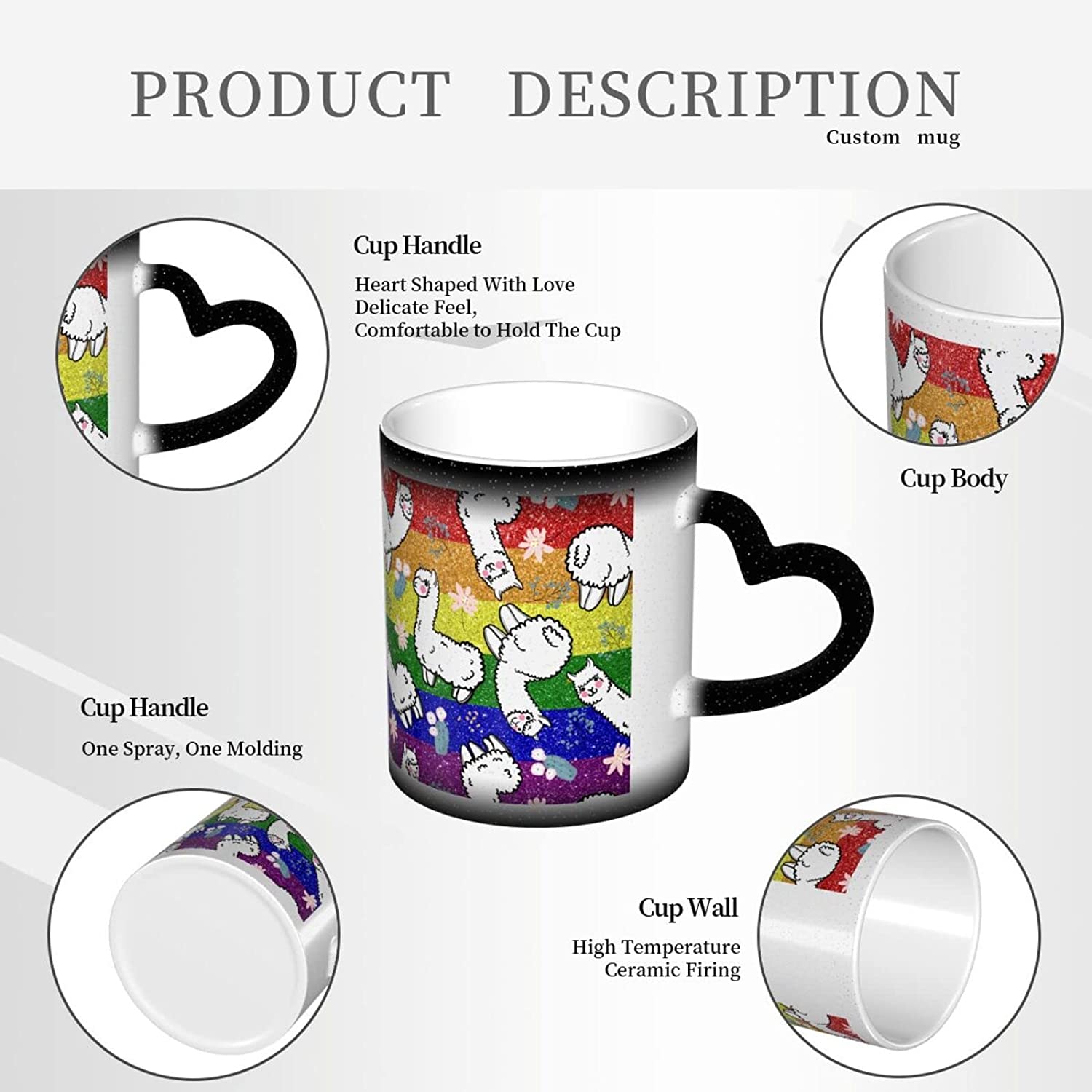Rainbow Ceramic Drinkware Mug