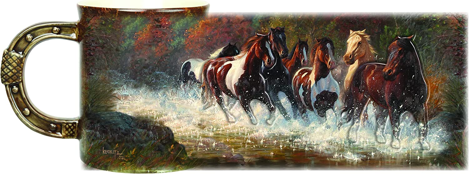 Horse Scene 3D Ceramic Coffee Mug