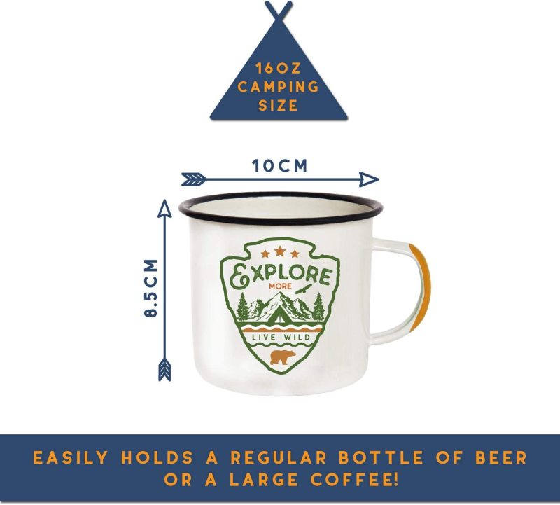 Enamel Camping Mug Travel Cup