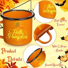 Hello Pumpkin Enamel Mug