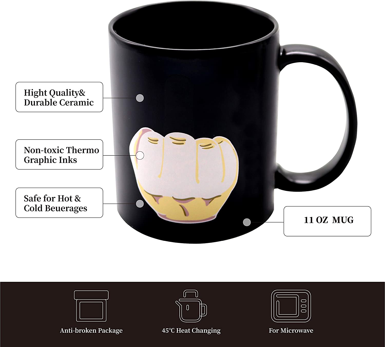 Heat Changing Coffee Mug