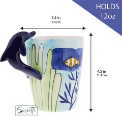Home 3D Dolphin Coffee Mug