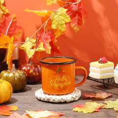 Hello Pumpkin Enamel Mug