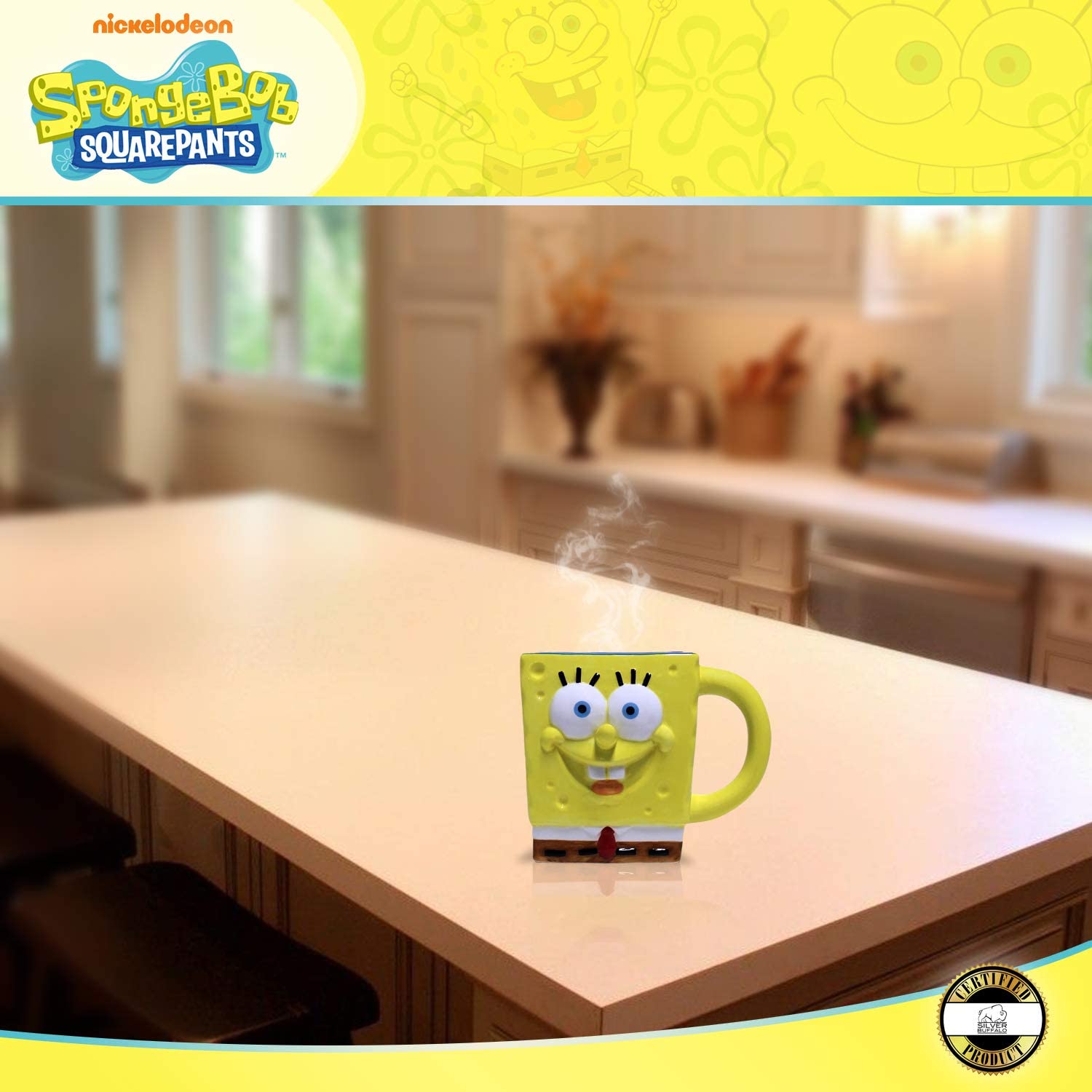 SpongeBob SquarePants 3D Sculpted Ceramic Mug