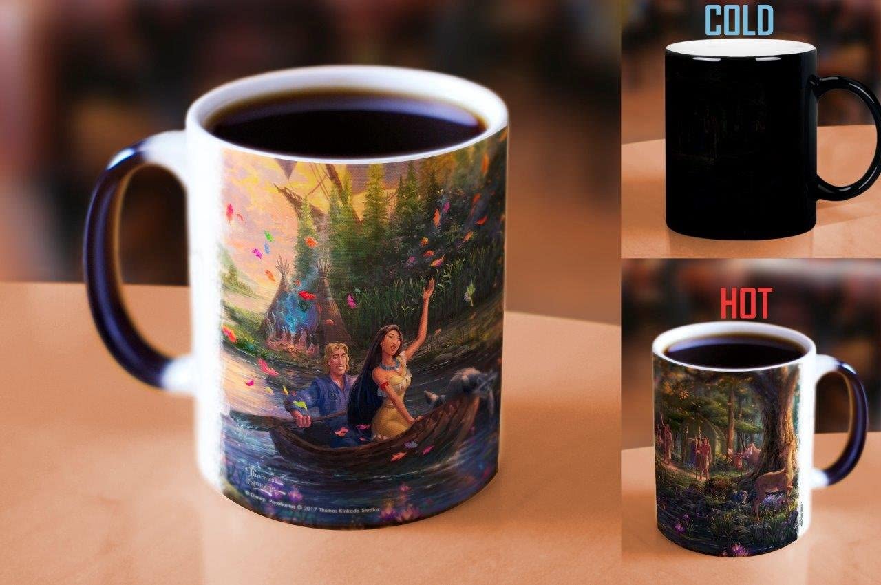 Thomas Kinkade Changing Heat Sensitive Ceramic Mug