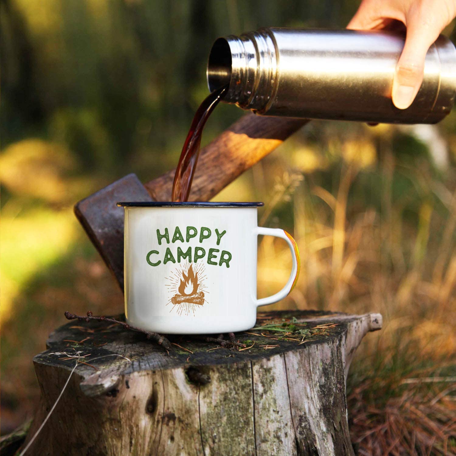 Enamel Camping Mug Travel Cup