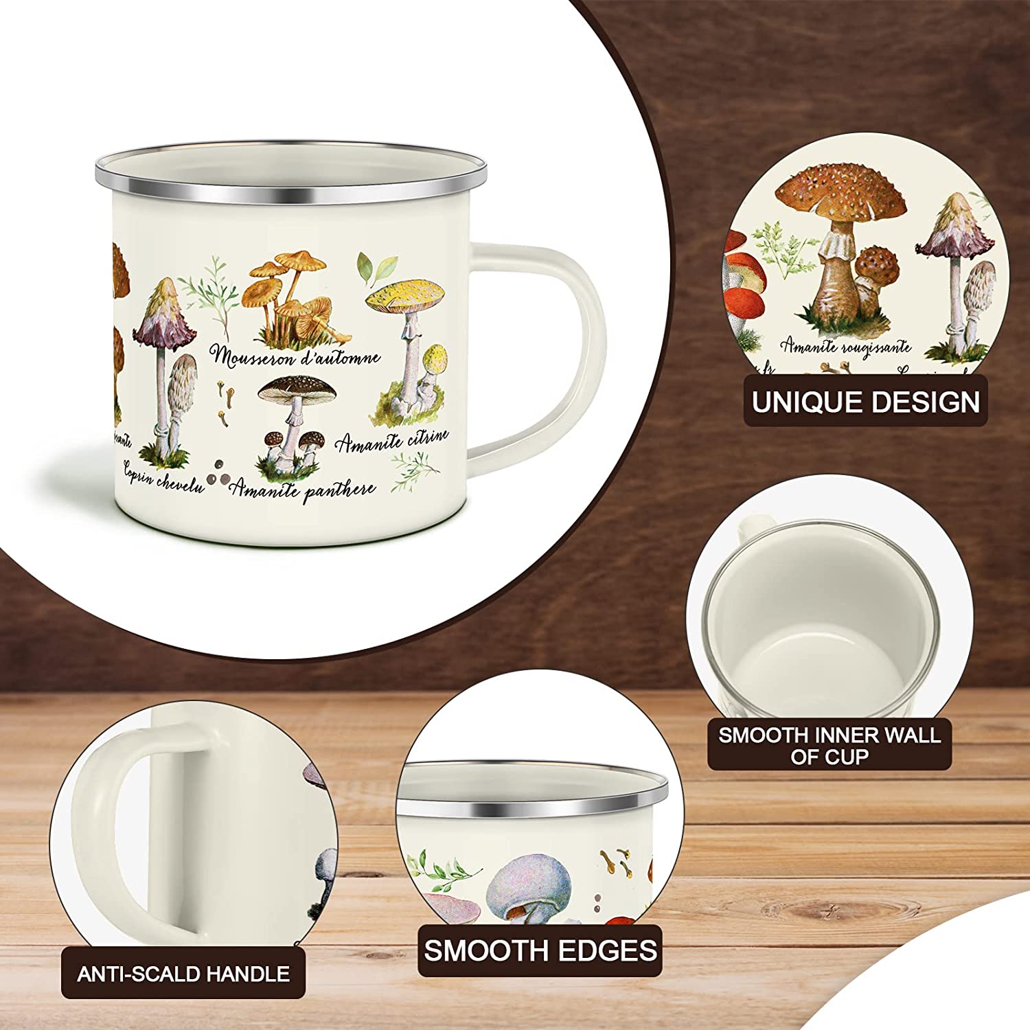 Mushroom Enamel Mug