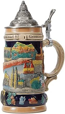 Stein Mug German Landmark Stanley Drinking Mug with Lid