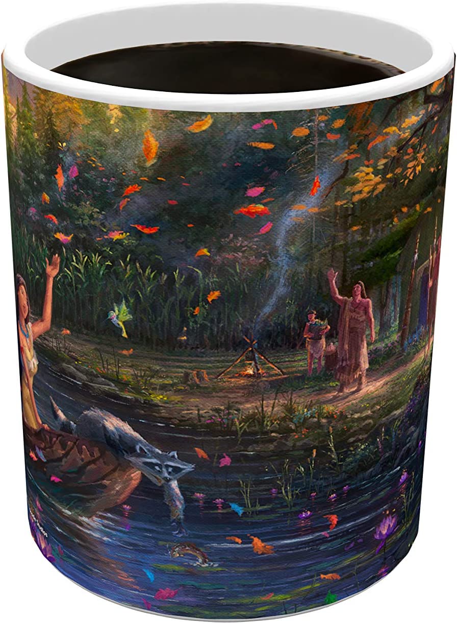 Thomas Kinkade Changing Heat Sensitive Ceramic Mug