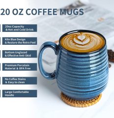 Ceramic Coffee Cups for Office and Camping