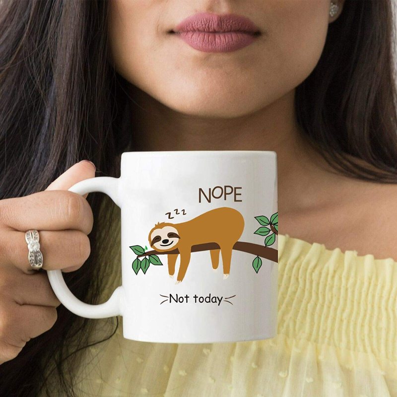 Funny Novelty sloth coffee mug