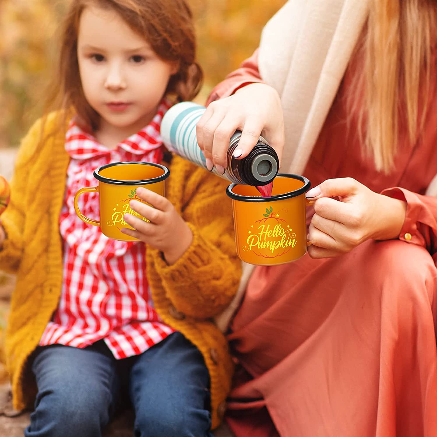 Hello Pumpkin Enamel Mug
