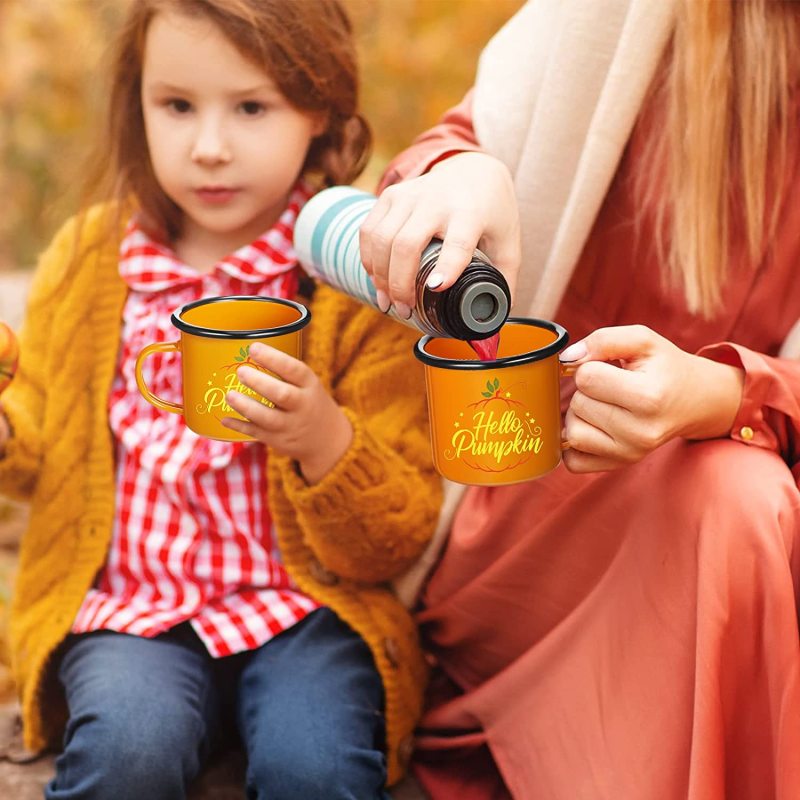Hello Pumpkin Enamel Mug