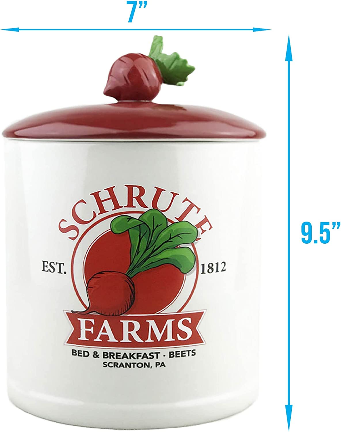 The Office Schrute Farms Est. 1812 Large Canister Ceramic Mug