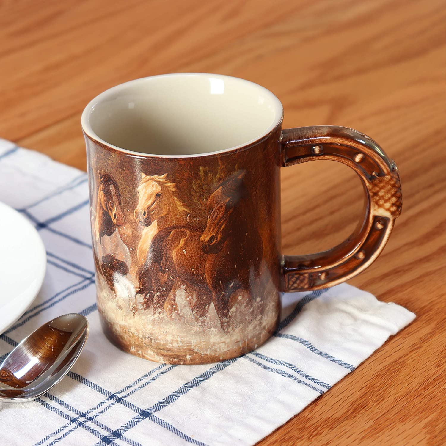 Horse Scene 3D Ceramic Coffee Mug
