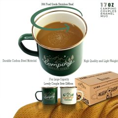 Travel Camping Holiday Enamel Tea Cup