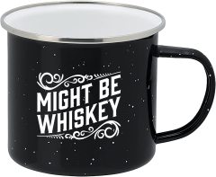 "Might Be Whiskey" Large Tin Cup