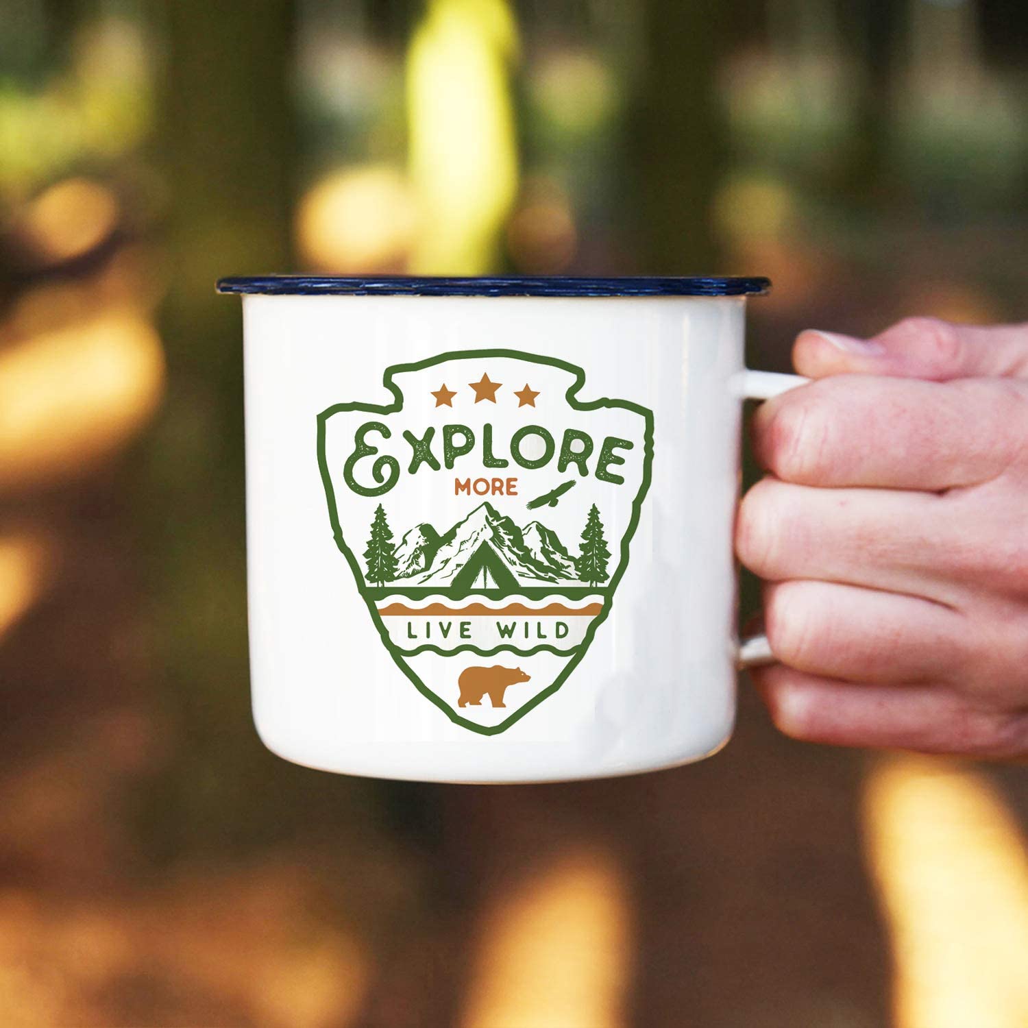 Enamel Camping Mug Travel Cup
