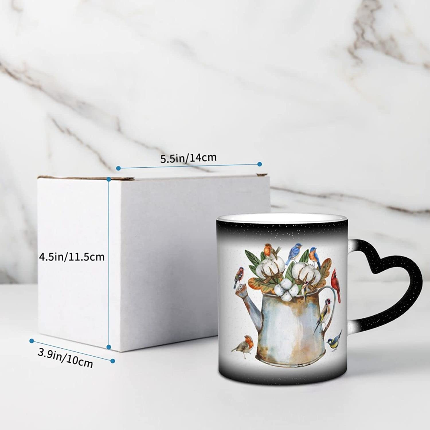 Heat Changing Sensitive Mug Birds
