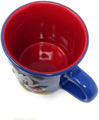 Mickey Mouse 3D Sculpted Blue And Red Ceramic Coffee Tea Mug
